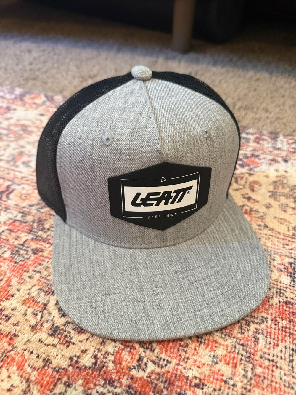 Leatt Gray and Black Trucker Cap